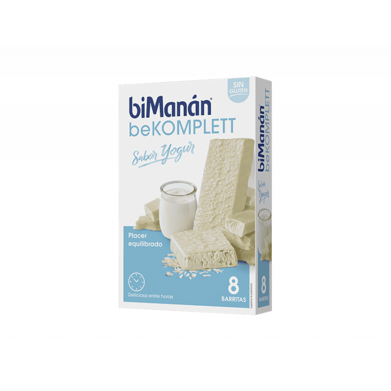 biManán beKomplett Barritas Yogur 8 unidades