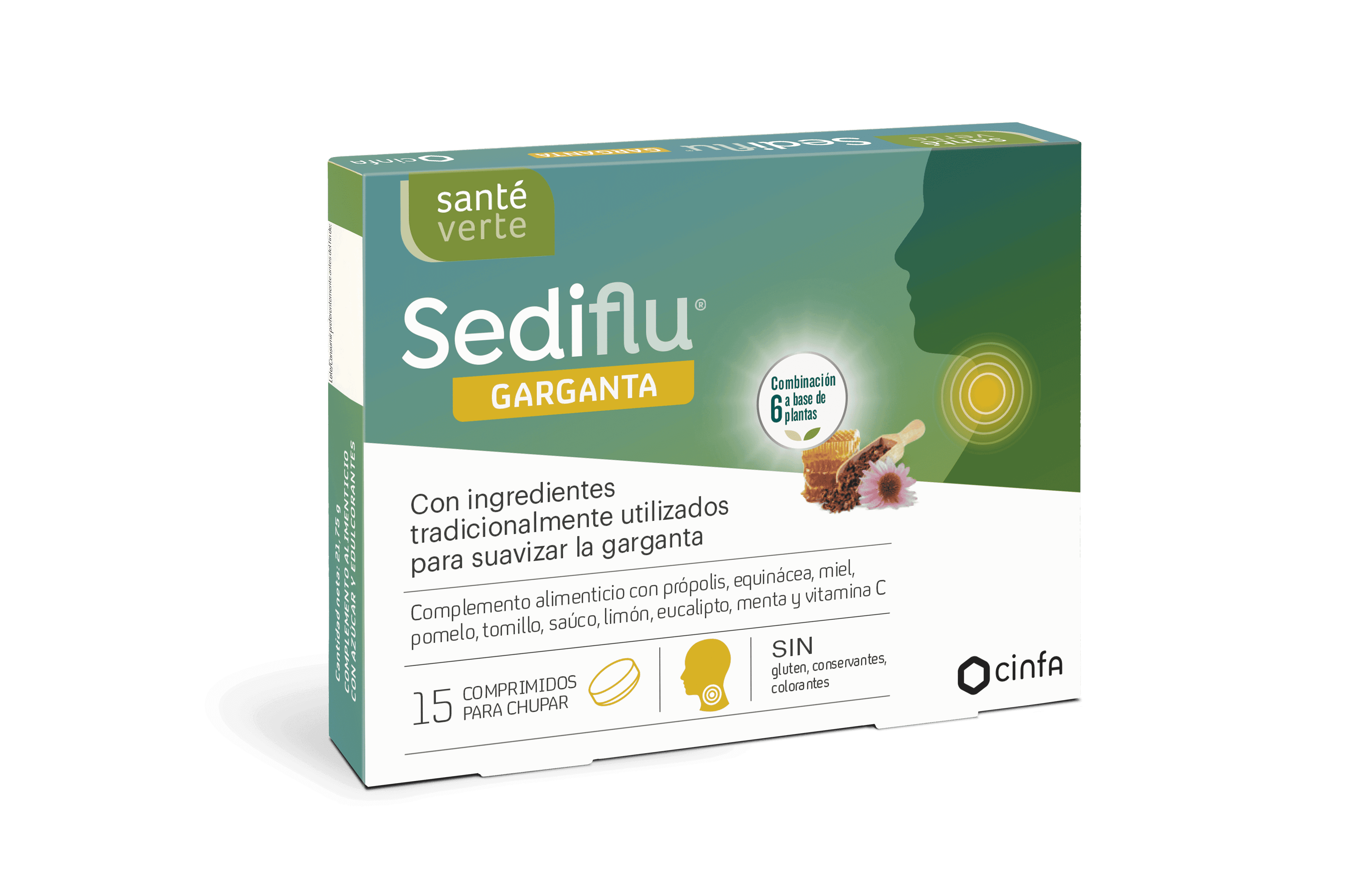 Sante Verde Sediflu Garganta 15 Comprimidos para Chupar