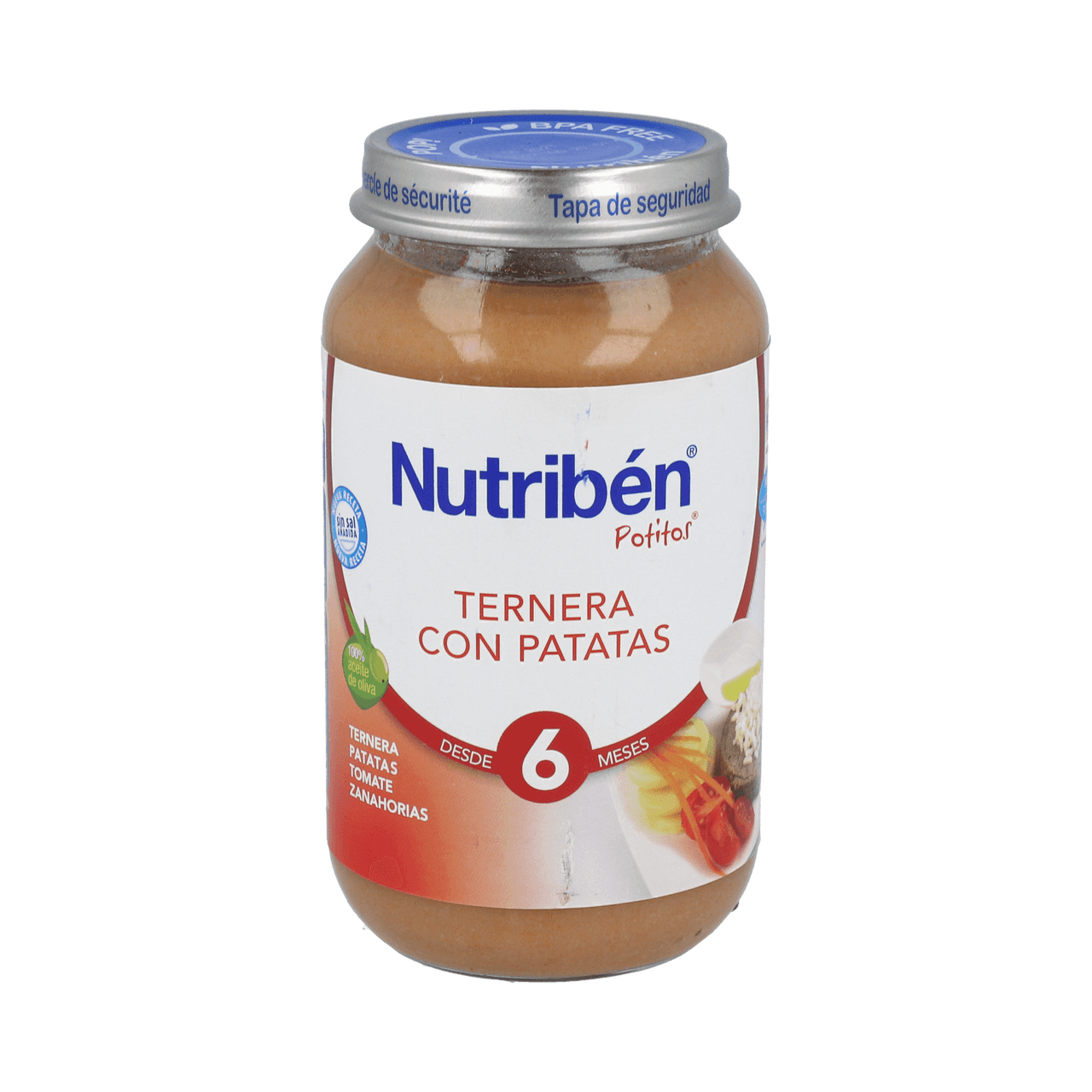 Nutribén Potito Ternera con Patata 250g