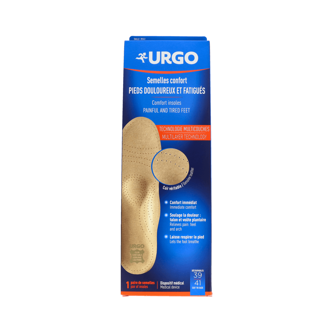 Urgo Plantillas Confort 2 unidades Talla 39/41